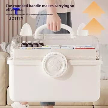 Sốt Cà Chua 1 Dung Tích Lớn Hộp Thuốc Gia Đình Hộp Bảo Quản Thuốc Phân Loại Nhiều Lớp Hộp Thuốc Di Động Sơ Cứu Bộ Y Tế Đẹp