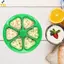 < YEI > Máy làm bóng gạo 6 phần mới nhất Báo chí chống gỉ DIY Nhựa hình tam giác Sushi cơm khuôn Dụng cụ nhà bếp Hộp cơm trưa Mới