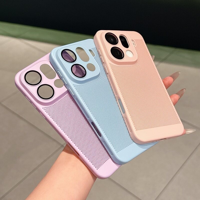 Mimi Giảm Giá Cho OnePlus 15 15R 15T 13R 13T 13s 13 12R Ace 6 6T 5 Pro Turbo 6 6V Nord 5 CE5 Vỏ Điện Thoại Tản Nhiệt Lưới Tổ Ong Siêu Mỏng Chống Rơi Vỏ Ống Kính