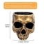 Yoo Tiny Shadow Design Skull sản xuất nhựa tuyệt vời cho màn hình mùa Halloween hoặc tặng
