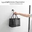 Giỏ thoát nước lưới có thể gập lại AqToCna 2in1 Hộp đựng đồ vệ sinh dung tích lớn Tay cầm cầm cầm cầm tay để bảo quản bơi lội AqToCna