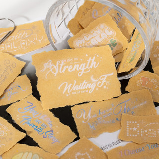 ENWEI 45mm * 2m 1 Cuộn [Dòng Whisper Starlight] Tiếng Anh cổ điển Die Cut Starlight Chủ đề Băng trang trí Sổ lưu niệm Đồ dùng nhật ký