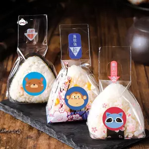 Maybest 500 Chiếc Hoạt Hình Tròn Cơm Bóng Paaging Túi Stiers Nori Rong Biển Túi Stier Sushi Làm Khuôn Dụng Cụ Phụ Kiện Bento {VN}