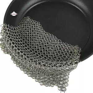 Maybest Vòng làm sạch nhà bếp Dụng cụ chà sàn bằng thép không gỉ Phụ kiện máy chà sàn Chainmail Công cụ làm sạch lưới giặt có thể tái sử dụng cho gia đình {VN}
