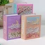 Album Ảnh SMILE, 6 Inch 100 Túi Dung Tích Lớn Chèn Trang Album, Mỹ Thủ Công Bìa Hoa Nhiều Lớp Chèn Túi Hiển Thị Ảnh Lễ Hội Album