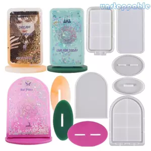 Unstop * Khuôn Khung Ảnh Silicon Hình Vòm Hình Chữ Nhật Silicon Khung Hình Khuôn DIY Dụng Cụ Làm Tay Silicon