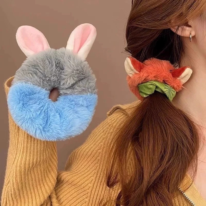Kẹp tóc Zootopia cáo và thỏ, sang trọng, phụ kiện tóc hot