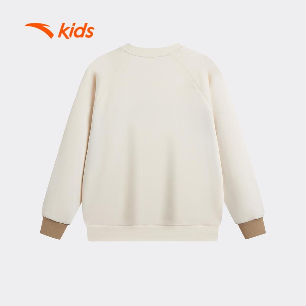 ANTA Kids Áo Khoác Nỉ Sweater Thể Thao Bé Trai 3526A8703S. Thoải Mái Vận Động, Dễ Phối Đồ, Ấm Áp Thu Đông