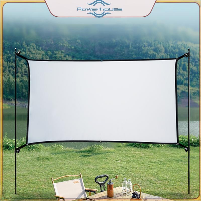 Màn hình máy chiếu di động POWER 16: 9 Rèm máy chiếu đơn giản 60 / 72 / 84 / 100 / 120 Inch Màn hình hiển thị HD cho rạp chiếu phim tại nhà.