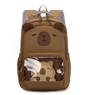 Balo Capybara dễ thương cho học sinh – Nhẹ, đỡ mỏi vai, nhiều ngăn rộng rãi, phù hợp tiểu học