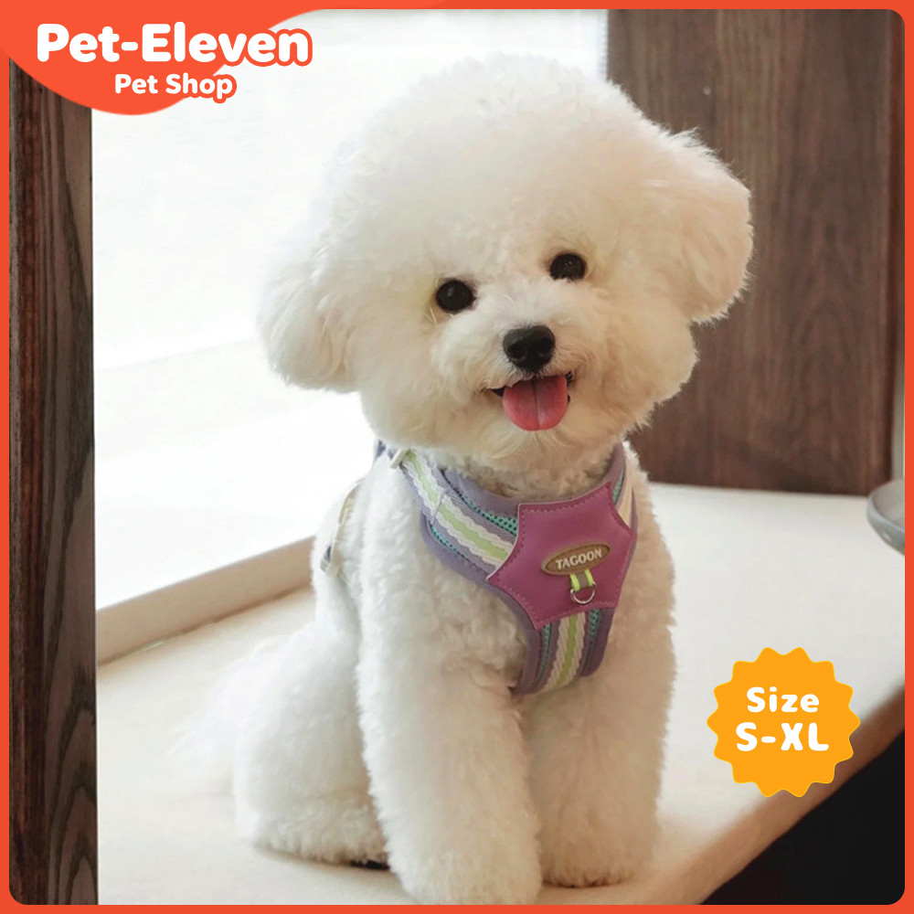 [Pet-Eleven] 26 kiểu Dây đeo ngực thú cưng thời trang Dây xích ngực phản quang hình chữ I Đêm phản quang Phản quang Chống cháy nổ Mùa hè Dây đeo ngực thoáng khí nhẹ Dây xích đi bộ cho chó Mèo / Chó nhỏ Pomeranian / Teddy / Chó Mã Lai