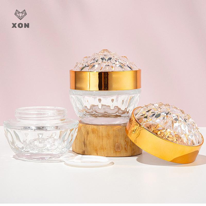 [XON] 1 chiếc Lọ kem mặt thủy tinh 50g sang trọng có nắp Hộp đựng mỹ phẩm Acrylic cho lọ kem dưỡng da Chai dưỡng da du lịch [Mina]