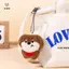 1 Cặp Móc Khóa Chó Sang Trọng Dễ Thương Búp Bê Động Vật Mặt Dây Chuyền Móc Khóa Dành Cho Nữ Bé Gái Hoạt Hình Schoolbag Ba Lô Mặt Dây Chuyền Quà Tặng Quyến Rũ [Mina]