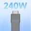 Cáp USB C có thể uốn cong GODD Sạc nhanh liên tục 40Gbps Trao đổi dữ liệu Hoạt động hàng ngày Hoàn hảo để đi du lịch sử dụng