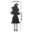 BEABOUT Bookmark, Bút đánh dấu sách thủ công, Công cụ đánh dấu trang đọc sách phù thủy giày cao gót ngộ nghĩnh