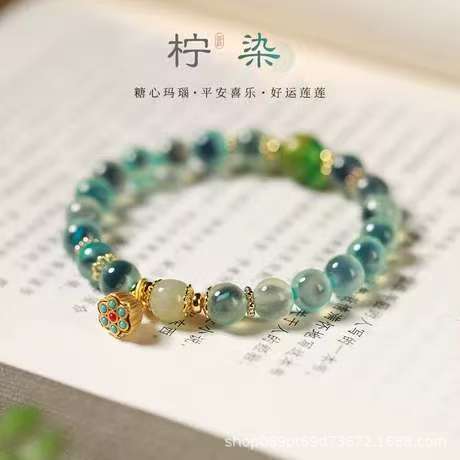 Vòng tay mã não trái tim ngọt ngào tinh tế