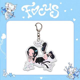 Kpop Idol Hearts2Hearts “FOCUS ” Móc khóa Acrylic H2H Mặt dây chuyền
