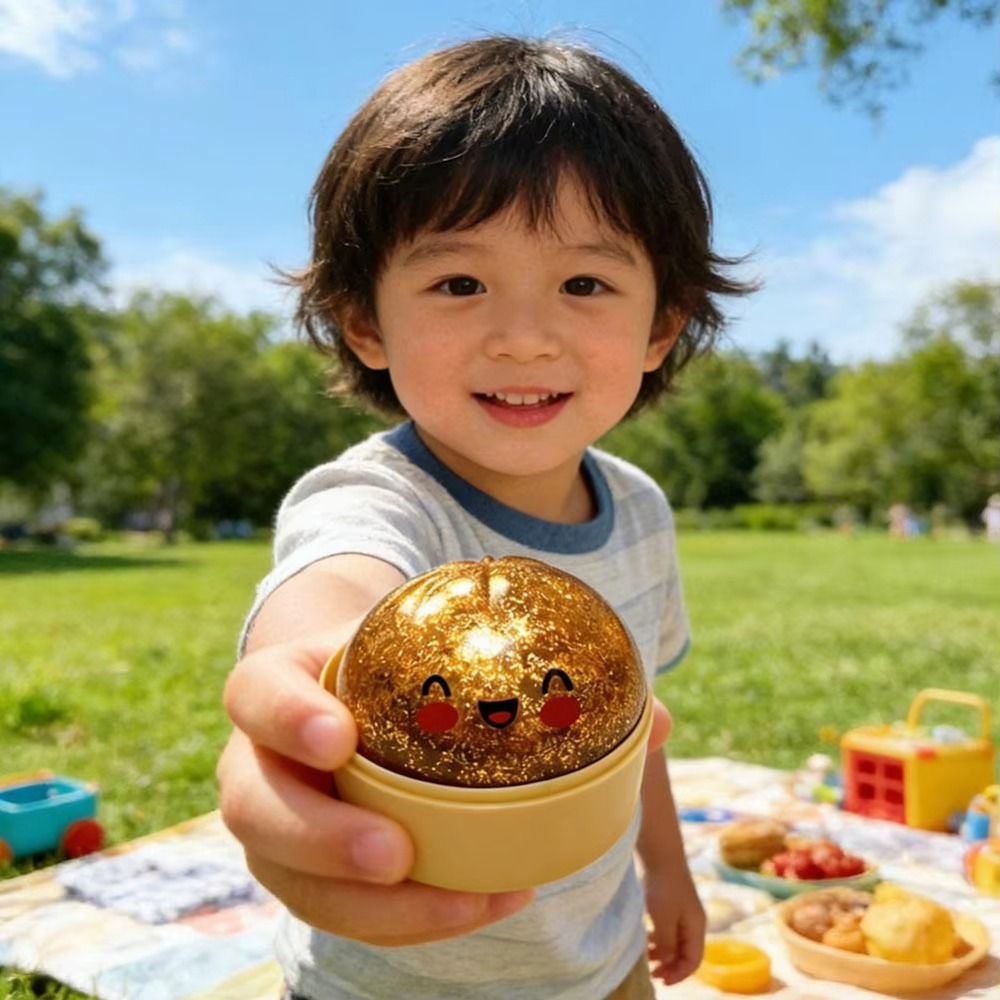 FUHUIOT Bánh bao Squishes, Quả bóng cảm giác cầu vồng khổng lồ, Mô phỏng hình bánh bao lấp lánh Đồ chơi Squishy mềm dễ thương Quà tặng trẻ em
