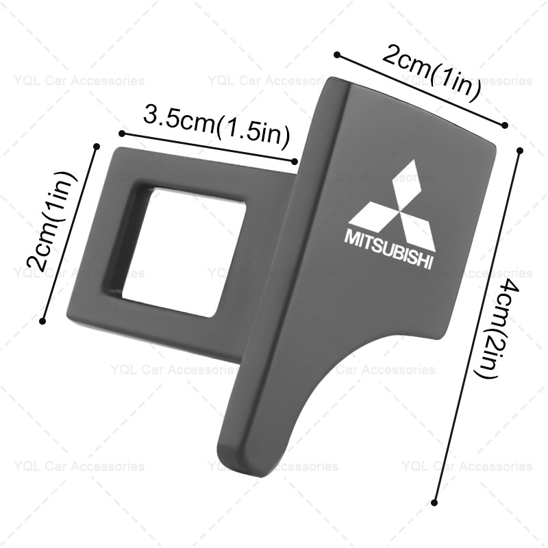 1 / 2 Chiếc Sợi Carbon Dây An Toàn Ô Tô Mở Rộng Dây An Toàn Xe Hơi Kẹp Cho Mitsubishi ASX Lancer Pajero Outlander L200 EVO EX Hàng Hóa