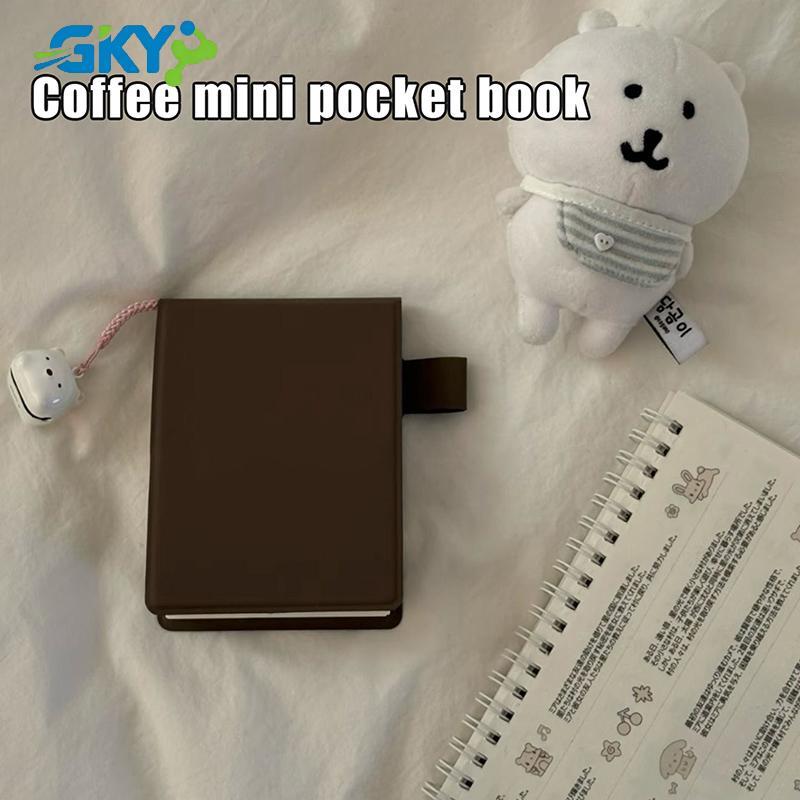 GKY Brown Poet Book Phong Cách Nhật Bản Ins Niche Đơn Giản Di Động Mini Notebook Nhật Ký GKY