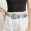 Đai Sequin FUJIZOU, Đai Khóa Kim Loại Bông Tai Kẹp Phong Cách Hàn Quốc, Thời Trang Rách Thẩm Mỹ Y2k Denim Thắt Lưng Rộng Phụ Kiện Quần Áo