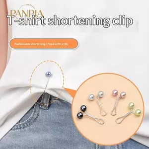 PNPIA- Thổ Cẩm Ngọc Trai Hình Chữ U 1Pc Chống Trượt Khăn Pin Dây Đeo Cố Định Thanh Lịch DIY Kẹp Cho Nữ Khăn Choàng Áo Phụ Kiện Đầm