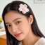 Mới Satin Hoa Ngọc Trai Tóc Kẹp Trang Sức Thời Trang Phụ Kiện Cho Nữ Tiệc Thanh Lịch Mặc Hàng Ngày
