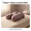 Gối Memory Foam Beauty Hỗ trợ mặt tiện dụng Gối ngủ giảm áp để nghỉ ngơi khỏe mạnh