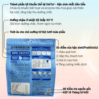 Thức Ăn Cho Chó MOLIK 1.5KG Bổ Sung Men Lợi Khuẩn Mix Topping Thịt Sấy Cho Chó Kén Ăn - Bếp Của Cưng
