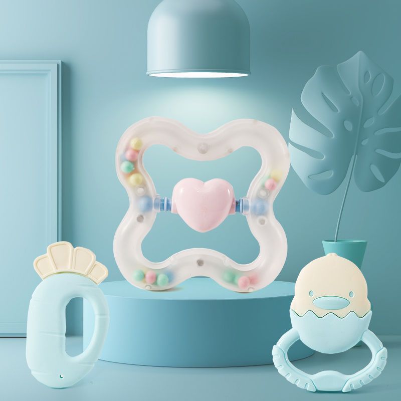 Chuông lục lạc cho bé sơ sinh 0-6 tháng Giáo dục cho bé Giáo dục sớm Tay cầm Huấn luyện viên nhai Đồ chơi