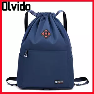 Ba lô du lịch OLVIDO, Túi xách bền chống nước, Túi đi học có thể gập lại màu trơn thời trang ngoài trời