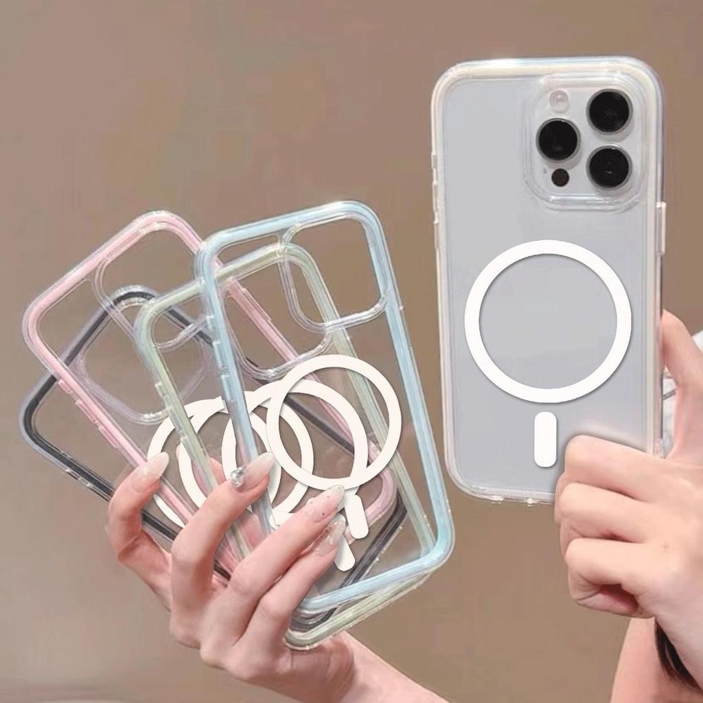 Bảo vệ toàn diện tiện dụng Ốp điện thoại 3 trong 1 nam châm tương thích sạc không dâycho
