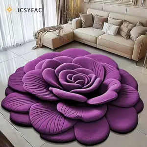 JCSYFAC Mới Thảm Hoa Mẫu Đơn Mềm Hình Đặc Biệt Thảm Trải Sàn Bền 40x40cm Chống Trơn Trượt Thấm Hút Sàn Phòng Tắm Thảm Mới