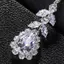 Kudosation Thời Trang Ấn Độ Cô Dâu Đầu Trước Dây Xích Mũ Phụ Kiện Cưới Lá Thanh Lịch Zircon Dây Xích Tóc Trang Sức Cho Nữ Đẹp