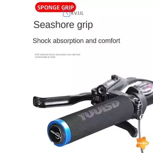 Tay cầm xe đạp MTB silicone xốp, ghi đông siêu nhẹ, phù hợp MTB leo núi