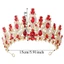 WEETW Bridal Tiara, Vương miện pha lê tinh tế thủ công, Công chúa Diadem Trang trí công phu bằng kim loại cổ điển Baroque Mũ nón Quinceanera