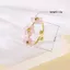 Nhẫn Hoa JVSUB, Nhẫn Mở Hoa Bằng Thép Không Gỉ Có Thể Điều Chỉnh, Thời Trang Nhiều Màu Sắc Pháp Niche Thiết Kế Nhẫn Hoa Thanh Lịch Cho Nữ Bé Gái