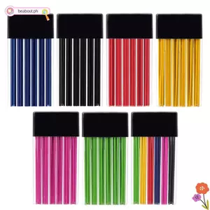 BEABOUT 48 cái / hộp Chì chì màu nạp lại, chì bút chì cơ khí có thể thay thế không nhòe, lõi bút chì tự động 2.0mm Văn phòng trường học