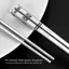 Maybest 316 Thép Không Gỉ Chopsti Khắc Laser Trung Quốc Chopstis Chống Trượt Hộ Gia Đình Kim Loại Có Thể Tái Sử Dụng Chopsti Bộ Đồ Ăn Nhà Bếp {VN}