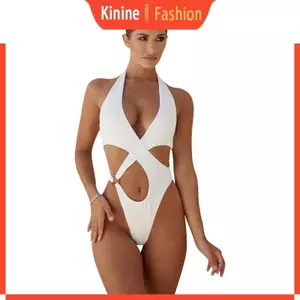 KIN Đồ Bơi Một Mảnh Cho Nữ Cut-out Đồ Bơi Dây Bikini Cross-Front Bộ Đồ Tắm Rỗng Backless Đồ Bơi
