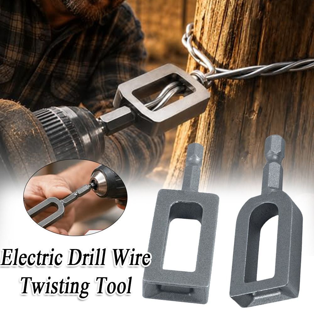 Twister dây khoan BORAGETE, Công cụ xoắn dây thép hợp kim chuôi lục giác 1 / 4 ", Công cụ dây buộc cốt thép hạng nặng dễ sử dụng để buộc và xây dựng cốt thép