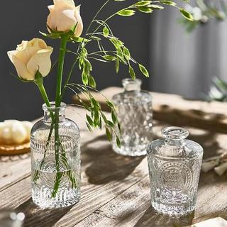 🌟Pháp Retro Nổi Kính Mini Bình Nhỏ ins Phong Cách Trong Suốt Thủy Canh Hoa Sắp Xếp Bình Để Bàn 0GYT