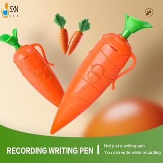 Bút ghi âm hình cà rốt Bút bi ghi âm 2 trong 1 có chức năng ổ đĩa Flash USB tích hợp Mic cho học sinh Đồ dùng học tập văn phòng