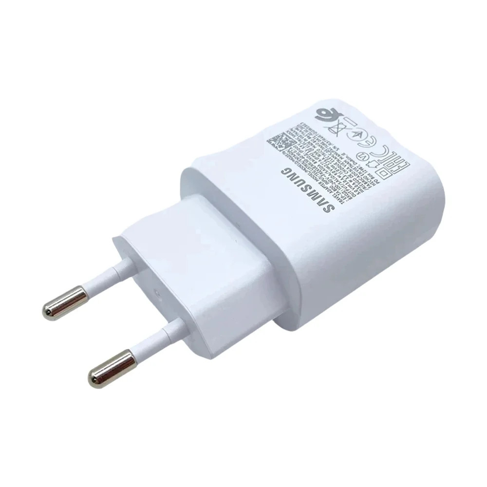 EU Cắm Samsung M56 A56 A36 A26 5G 25w Sạc Siêu Nhanh Sạc Cho Galaxy Tab S8 S9 S10 + A25 A15 A35 F55 F16 S23 S21