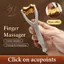 Massage ngón tay Con lăn hai cánh Thiết kế con lăn bằng đồng thau Dễ dàng sử dụng Giảm mệt mỏi ngón tay Thúc đẩy công cụ massage ngón tay di động trong máu {VN}