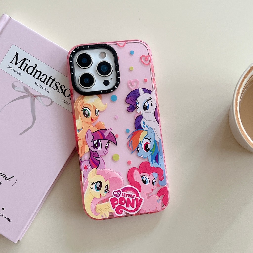 CAPASHIP Dễ Thương My Little Pony Tình Bạn Magic Hoạt Hình Vỏ Mềm Tương Thích Cho iPhone 17 Pro Max Air Plus 16 / 15 / 14 / 13 / 12 / 11