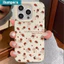 Ibumpers Vỏ Điện Thoại Nơ Cherries Hồng Hoa Hồng Đẹp Thẩm Mỹ Silicon Mềm Vỏ Chống Sốc Cho iPhone 11 12 13 14 15 16 17 Pro Max IP Plus