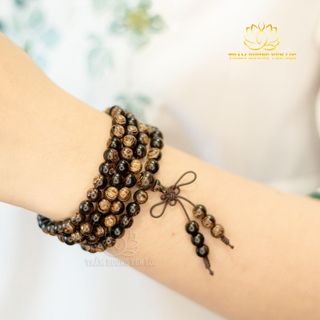 Vòng Tay Trầm Hương 108 Hạt Sánh Chìm - TRẦM HƯƠNG YÊN LỘC