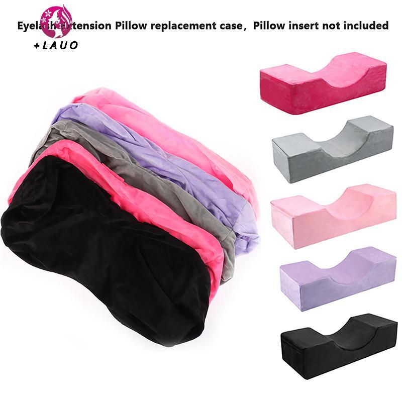 Springevenstar 5 Màu Lông Mi Nối Mi Bao Flannel Ghép Lông Mi Gối Thay Thế Bao Da Mi Trang Điểm Quá Springevenstar