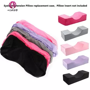 Springevenstar 5 Màu Lông Mi Nối Mi Bao Flannel Ghép Lông Mi Gối Thay Thế Bao Da Mi Trang Điểm Quá Springevenstar